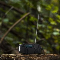 Kurbelradio mit Solar led - Taschenlampe und Powerbank - Funktion von HAUSHALT