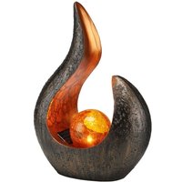 Led Solar Tischleuchte mit orangener Kugel - Tropfen Led Solar Tischleuchte mit orangener Kugel - Tropfen von HAUSHALT