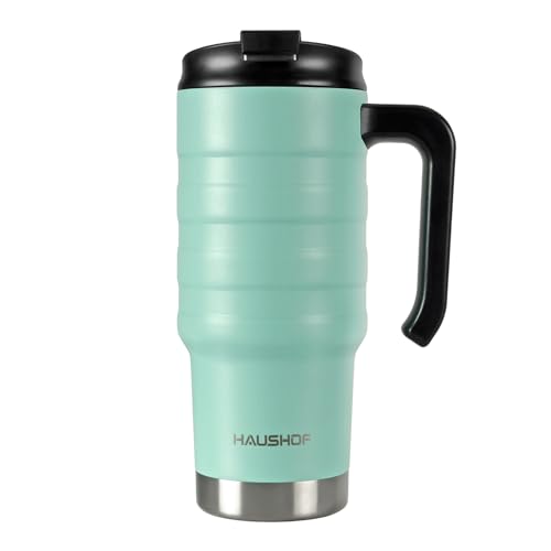 HAUSHOF Isolierbecher Thermobecher 700 ml Kaffeebecher Reisebecher XL mit Doppelwand-Vakuum aus Edelstahl mit Deckel und Griff für Auto Büro Unterwegs BPA Frei HAUSHOF Isolierbecher Thermobecher 700 ml Kaffeebecher Reisebecher XL mit Doppelwand-Vakuum aus Edelstahl mit Deckel und Griff für Auto Büro Unterwegs BPA Frei von HAUSHOF