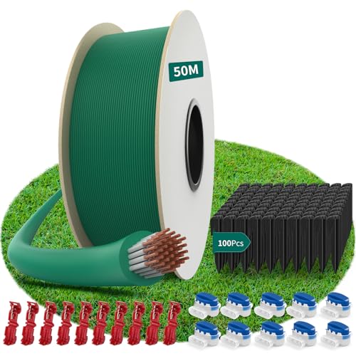 50M Universal Begrenzungskabel für Mähroboter + 100 Erdnägel + 10 Mähroboter Kabelverbinder + 10 Anschlussklemmen, HAUSPROFI Begrenzungskabel Mähroboter, Mähroboter Kabel für Alle Mähroboter 50M Universal Begrenzungskabel für Mähroboter + 100 Erdnägel + 10 Mähroboter Kabelverbinder + 10 Anschlussklemmen, HAUSPROFI Begrenzungskabel Mähroboter, Mähroboter Kabel für Alle Mähroboter von HAUSPROFI