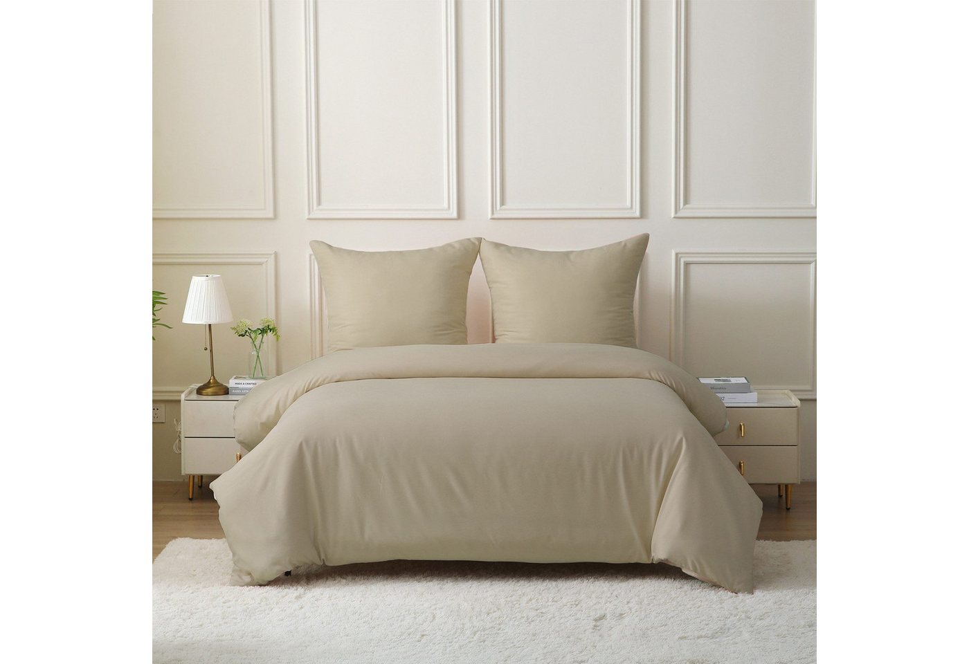 Bettwäsche Bettwäsche-Set Bettbezug mit Kissenbezug Einfarbig Weich Premium, HAUSS SPLOE, 100% Polyester von HAUSS SPLOE