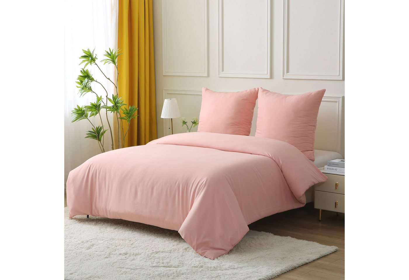 Bettwäsche Bettwäsche-Set Bettbezug mit Kissenbezug Einfarbig Weich Premium, HAUSS SPLOE, 100% Polyester von HAUSS SPLOE