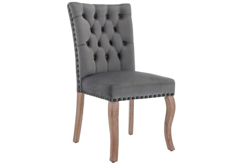 HAUSS SPOLE Esszimmerstuhl Esszimmerstuhl 4 St Küchenstuhl Wohnzimmerstuhl Polsterstuhl (Polsterstuhl mit Nagelkopfbesatz, 4 St), modernes Design von HAUSS SPOLE