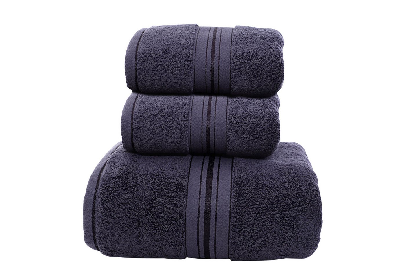 HAUSS SPLOE Handtuch Set 3-teiliges Set Handtuch Saunatuch Badetuch Sporthandtuch, (3-St), Dusch Bade Sauna Tücher Tuch Baumwolle Frottee Towel Weich von HAUSS SPLOE