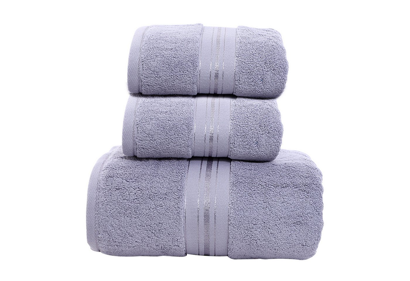HAUSS SPLOE Handtuch Set 3-teiliges Set Handtuch Saunatuch Badetuch Sporthandtuch, (3-St), Dusch Bade Sauna Tücher Tuch Baumwolle Frottee Towel Weich von HAUSS SPLOE