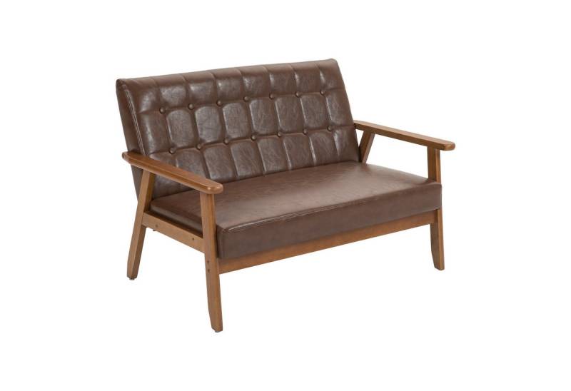 HAUSS SPOLE Loungesessel Polsterstuhl Freizeitstuhl mit Massivholz-Armlehnen und -Füßen (hohe Haltbarkeit und Stabilität,275 lb,105° neigbaren Rückenlehne), für Wohnzimmer, Schlafzimmer, Büro und Freizeitbereich von HAUSS SPOLE