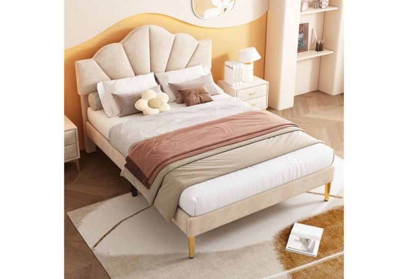 HAUSS SPOLE Polsterbett Polsterbett Doppelbett Funktionsbett Bettrahmen (140 X 200 CM Ohne Matratze), modernes Design von HAUSS SPOLE