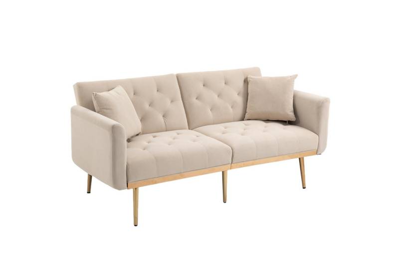 HAUSS SPOLE Schlafsofa 3-Sitzer-Sofa Polstermöbel aus weichem Samt Tagesbett Polsterbett von HAUSS SPOLE