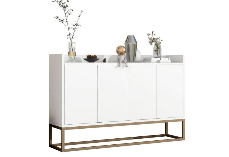 HAUSS SPOLE Sideboard Schubladenkommode, Sideboard Highboard Kommode (griffloser Buffetschrank, für Esszimmer, Wohnzimmer, Küche) von HAUSS SPOLE