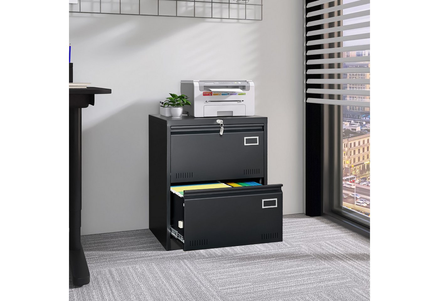 HAUSS SPOLE Aktenschrank Büroschrank Schubladenschrank Dokumentenschrank Kippschutz HAUSS SPOLE Aktenschrank Büroschrank Schubladenschrank Dokumentenschrank Kippschutz von HAUSS SPOLE