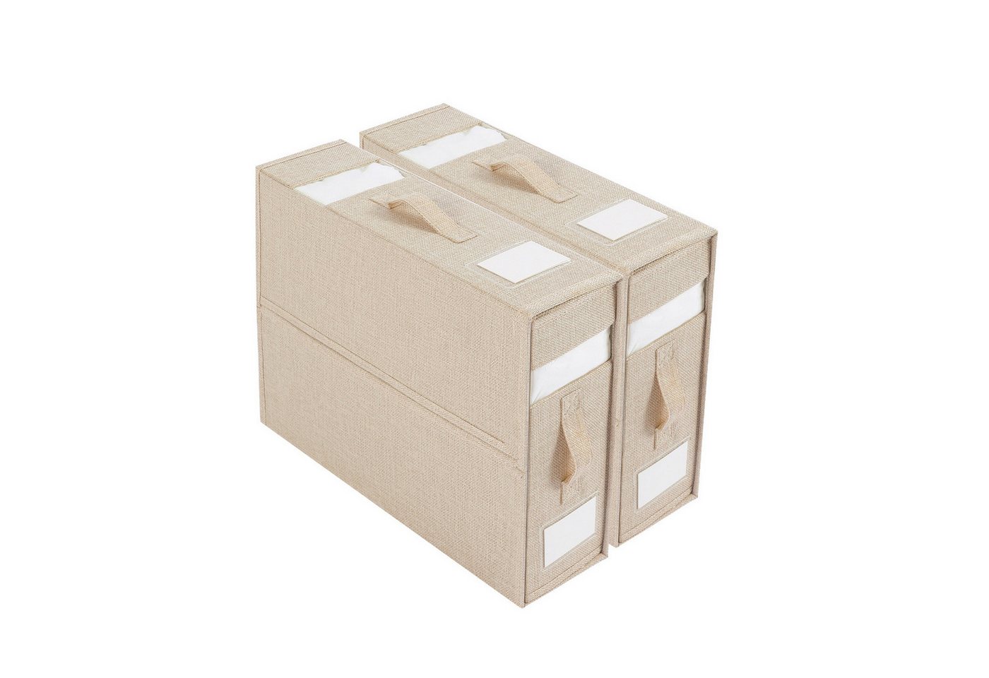 HAUSS SPOLE Aufbewahrungsbox 2 Stück Lagerkiste Behälter Aufbewahrungsschachtel Behälter (mit Sichtfenster und Haltegriffen, 2 St., Umzugskartons Faltbare ausziehbare Aufbewahrung Boxen 38x32x11,5 cm), für Bettdecken Decken Kleidung Unterbett Kleiderschrank Bettwäsche HAUSS SPOLE Aufbewahrungsbox 2 Stück Lagerkiste Behälter Aufbewahrungsschachtel Behälter (mit Sichtfenster und Haltegriffen, 2 St., Umzugskartons Faltbare ausziehbare Aufbewahrung Boxen 38x32x11,5 cm), für Bettdecken Decken Kleidung Unterbett Kleiderschrank Bettwäsche von HAUSS SPOLE