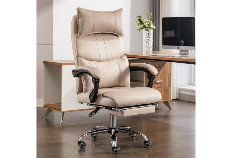 HAUSS SPOLE Bürostuhl Relaxsessel Sessel Drehstuhl mit 2 Neigungswinkeln und Fußstütze von HAUSS SPOLE