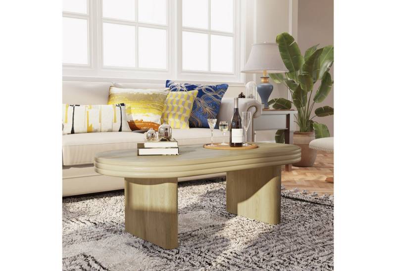 HAUSS SPOLE Couchtisch schwarz Moderner Retro-Wohnzimmertisch Sofatisch, mit Rillenstruktur, Rustikaler Holztisch HAUSS SPOLE Couchtisch schwarz Moderner Retro-Wohnzimmertisch Sofatisch, mit Rillenstruktur, Rustikaler Holztisch von HAUSS SPOLE