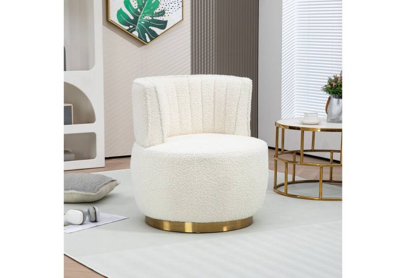 HAUSS SPOLE Drehstuhl 360°Polsterstuhl Relaxsessel Teddy-Bürostuhl, dicht Schaumstoff, Weiß (Moderner 360-Grad-Drehstuhl aus Teddy-Samt – Komfortable Rückenlehne, stabile Struktur,Tragfähigkeit 150 kg., 1 St) HAUSS SPOLE Drehstuhl 360°Polsterstuhl Relaxsessel Teddy-Bürostuhl, dicht Schaumstoff, Weiß (Moderner 360-Grad-Drehstuhl aus Teddy-Samt – Komfortable Rückenlehne, stabile Struktur,Tragfähigkeit 150 kg., 1 St) von HAUSS SPOLE