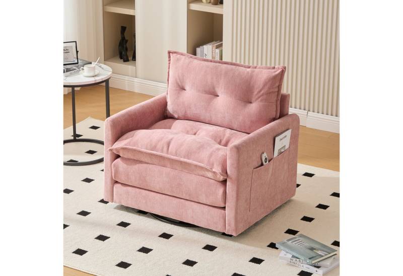 HAUSS SPOLE Drehstuhl 360° drehbarer Relaxsessel Wohnzimmersessel Loungesessel mit Armlehnen von HAUSS SPOLE