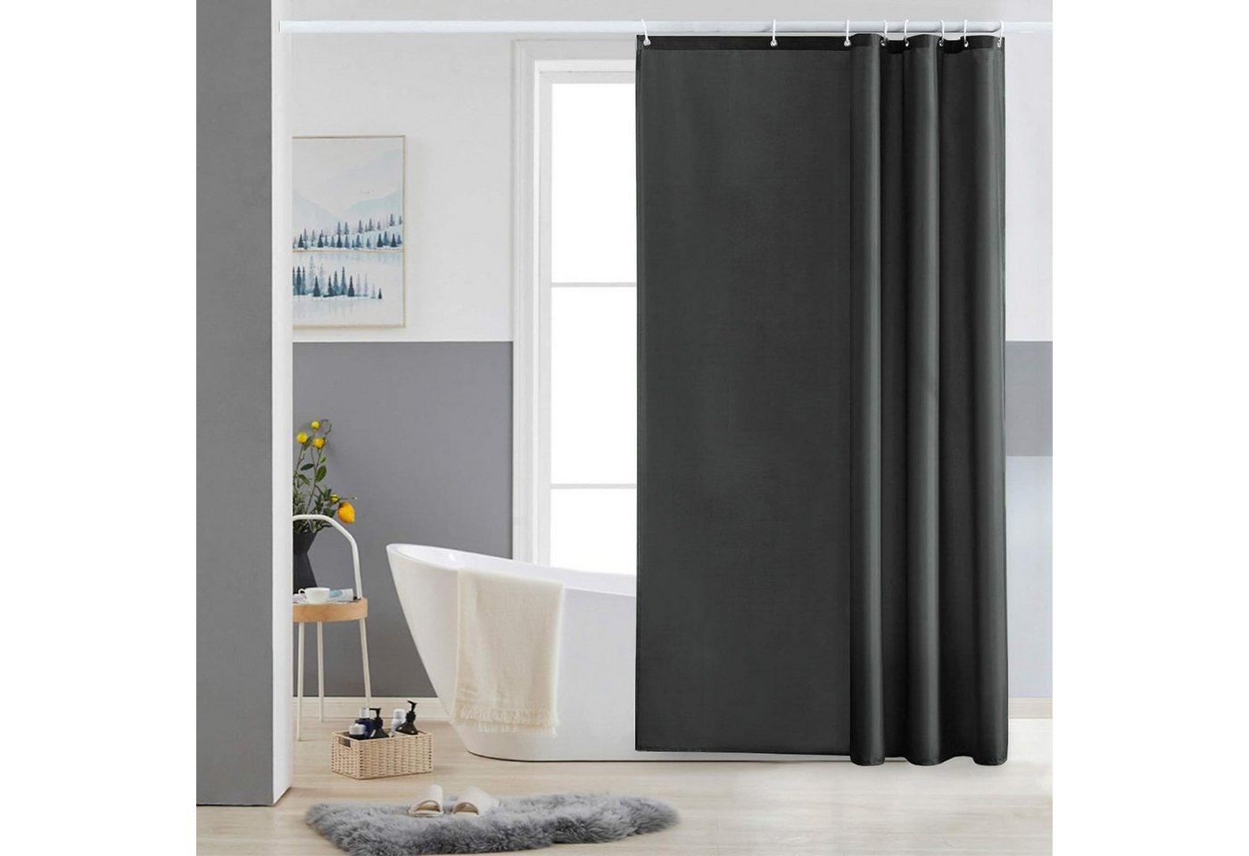 HAUSS SPOLE Duschvorhang Duschvorhang Badvorhang Badewannenvorhang Badezimmer Vorhänge Breite 100 cm HAUSS SPOLE Duschvorhang Duschvorhang Badvorhang Badewannenvorhang Badezimmer Vorhänge Breite 100 cm von HAUSS SPOLE