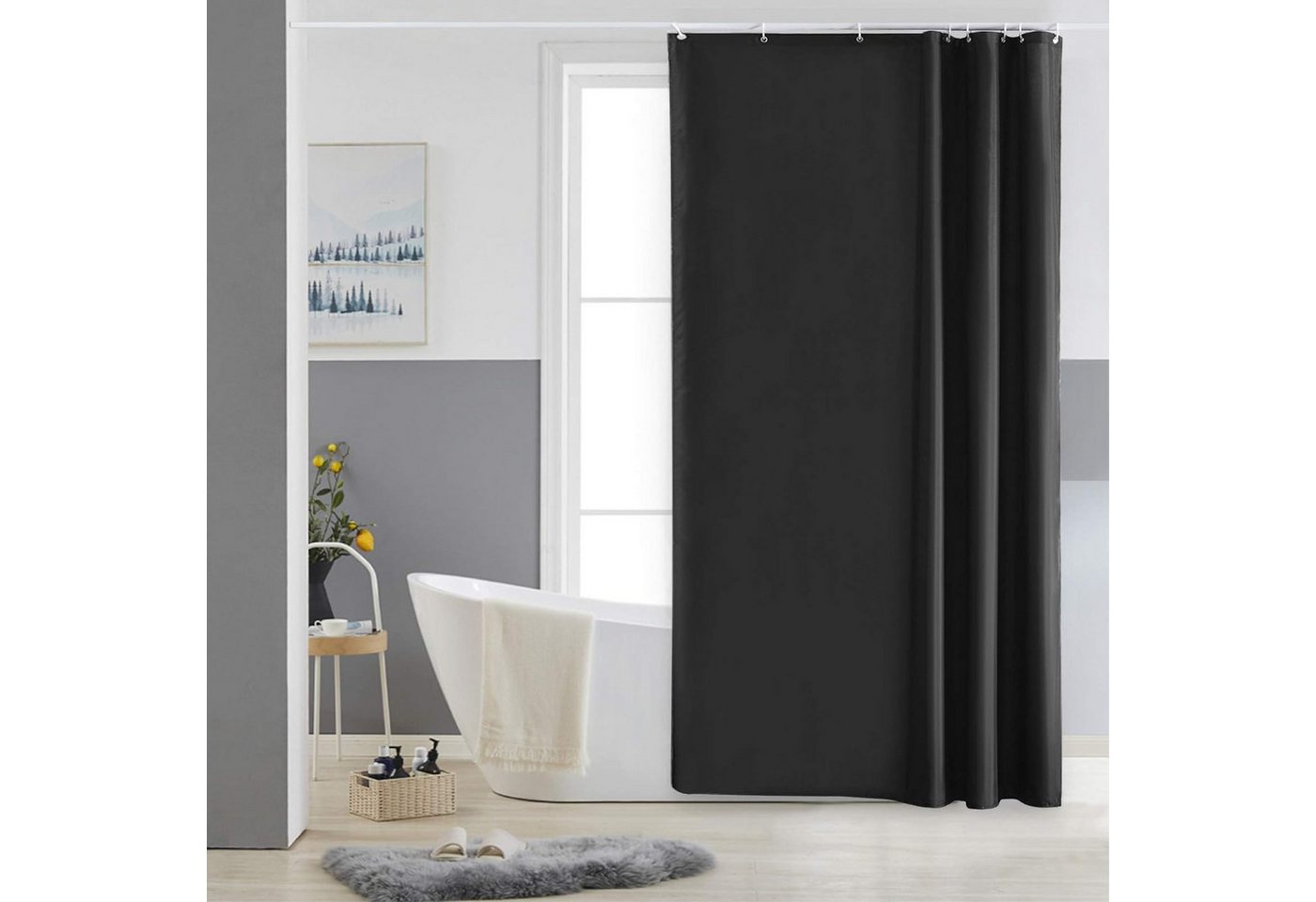 HAUSS SPOLE Duschvorhang Duschvorhang Badvorhang Badewannenvorhang Badezimmer Vorhänge Breite 100 cm HAUSS SPOLE Duschvorhang Duschvorhang Badvorhang Badewannenvorhang Badezimmer Vorhänge Breite 100 cm von HAUSS SPOLE