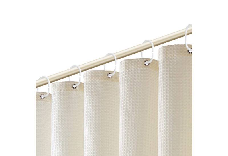 HAUSS SPOLE Duschvorhang Duschvorhang Badvorhang Badewannenvorhang Badezimmer Vorhänge Breite 180 cm (180x180 cm Wasserabweisend Anti-schimmel Waschbar 12 Duschvorhangringe, Duschvorhänge Badvorhänge Badewanne Vorhang Vorhänge aus Stoff), für Badezimmer Haus Hotel Wohnung Wohnmobil Wohnheim von HAUSS SPOLE