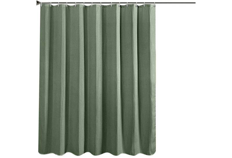 HAUSS SPOLE Duschvorhang Duschvorhang Badvorhang Badewannenvorhang Badezimmer Vorhänge Breite 180 cm (180x180 cm Wasserabweisend Anti-schimmel Waschbar 12 Duschvorhangringe, Duschvorhänge Badvorhänge Badewanne Vorhang Vorhänge aus Stoff), für Badezimmer Haus Hotel Wohnung Wohnmobil Wohnheim von HAUSS SPOLE
