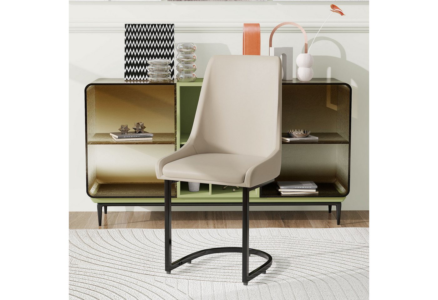 HAUSS SPOLE Esszimmerstuhl 2er set Küchenstuhl Wohnzimmer Esszimmerstühle mit Goldenen Metallbein (2er Set Esszimmerstühle aus Kunstleder-Leder – Ergonomisch, pflegeleicht, hohe Rückenlehne – Stilvolle Freischwinger für Esszimmer, Wohnzimmer & Homeoffice, 2 St), Mit Hohe Rückenlehne HAUSS SPOLE Esszimmerstuhl 2er set Küchenstuhl Wohnzimmer Esszimmerstühle mit Goldenen Metallbein (2er Set Esszimmerstühle aus Kunstleder-Leder – Ergonomisch, pflegeleicht, hohe Rückenlehne – Stilvolle Freischwinger für Esszimmer, Wohnzimmer & Homeoffice, 2 St), Mit Hohe Rückenlehne von HAUSS SPOLE