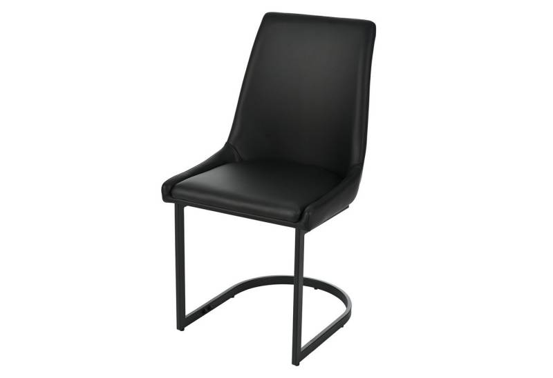 HAUSS SPOLE Esszimmerstuhl 6er set Küchenstuhl Wohnzimmer Esszimmerstühle mit Goldenen Metallbein (2er Set Esszimmerstühle aus Kunstleder-Leder – Ergonomisch, pflegeleicht, hohe Rückenlehne – Stilvolle Freischwinger für Esszimmer, Wohnzimmer & Homeoffice, 6 St), Mit Hohe Rückenlehne von HAUSS SPOLE