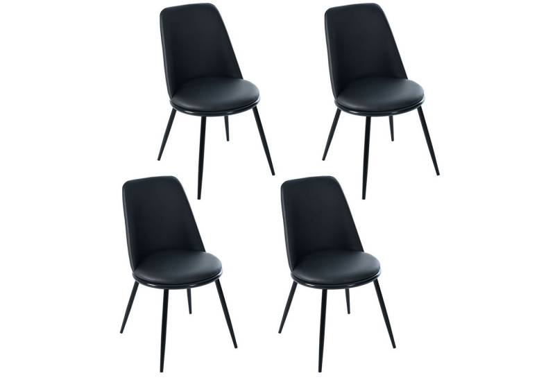 HAUSS SPOLE Esszimmerstuhl Küchenstuhl mit 7 cm Extra Dickes Polster,Ergonomisches Design (4 St) von HAUSS SPOLE