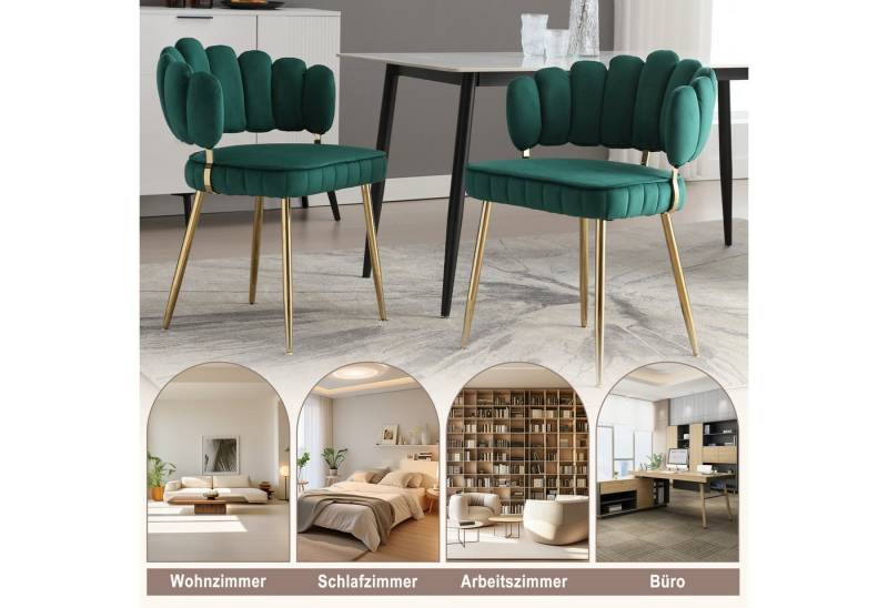 HAUSS SPOLE Esszimmerstuhl Relaxsessel Wohnzimmerstuhl Frisiertischstuhl Schminktischstuhl, Samt HAUSS SPOLE Esszimmerstuhl Relaxsessel Wohnzimmerstuhl Frisiertischstuhl Schminktischstuhl, Samt von HAUSS SPOLE