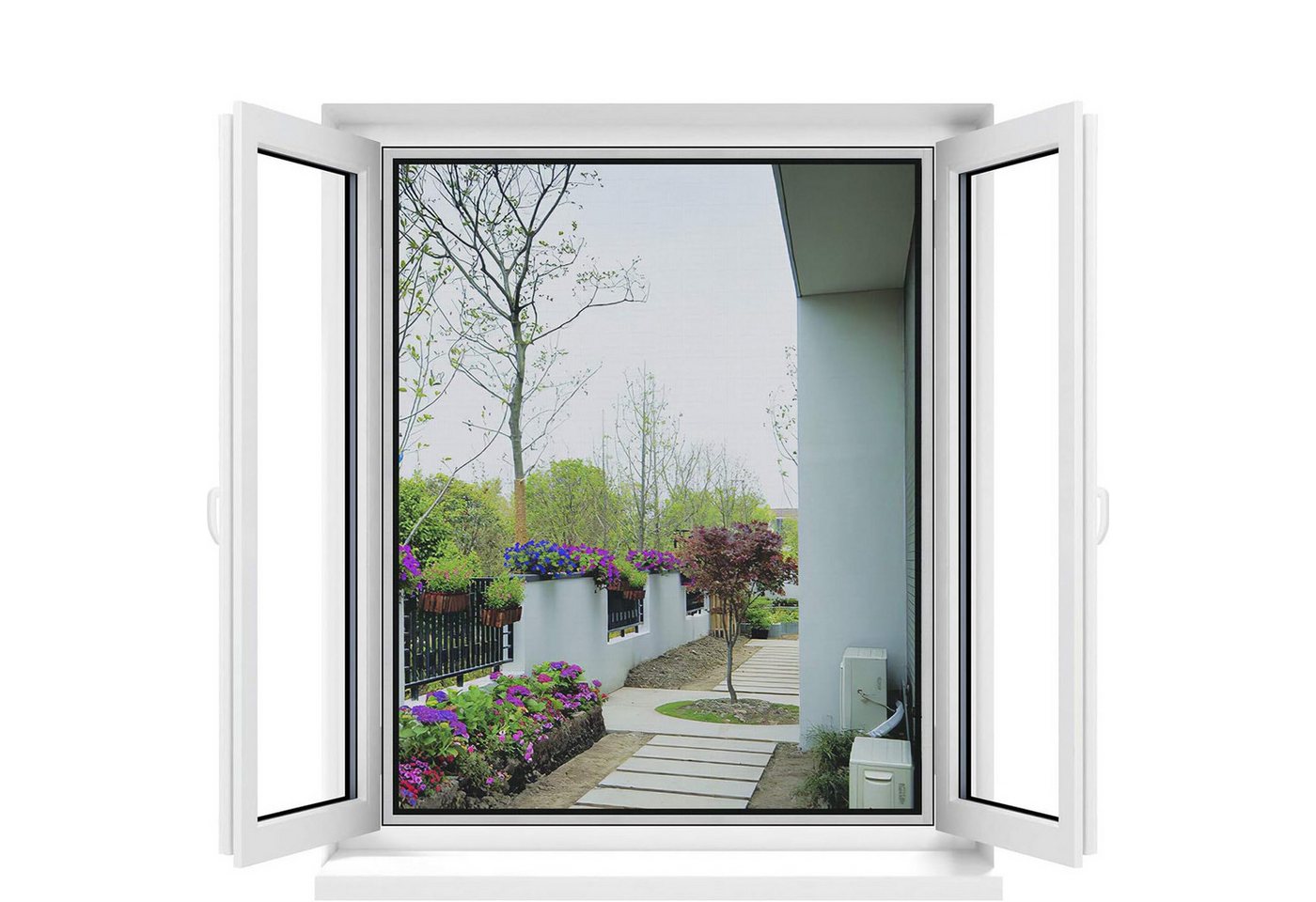 HAUSS SPOLE Fliegengitter-Gewebe Insektenschutzplissee Fenster Fliegengitter Insektenschutz, (150 x 200CM mit 4 Rollen Selbstklebeband Ohne Bohren, 4-St., Durchsichtig für Fenster - Insektenschutz Fenstergitter mit Klettband), für verschiedene Arten von Fenstern Balkontür Wohnzimmer Türen HAUSS SPOLE Fliegengitter-Gewebe Insektenschutzplissee Fenster Fliegengitter Insektenschutz, (150 x 200CM mit 4 Rollen Selbstklebeband Ohne Bohren, 4-St., Durchsichtig für Fenster - Insektenschutz Fenstergitter mit Klettband), für verschiedene Arten von Fenstern Balkontür Wohnzimmer Türen von HAUSS SPOLE