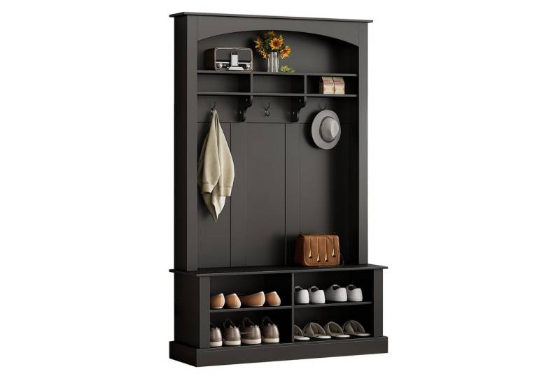 HAUSS SPOLE Garderoben-Set 3-in-1 Garderoben-Set mit Schuhschrank,3 Haken & offenem Stauraum von HAUSS SPOLE