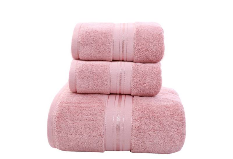 HAUSS SPOLE Handtuch Set 3-teiliges Set Handtuch Saunatuch Badetuch Sporthandtuch, (3-St), Dusch Bade Sauna Tücher Tuch Baumwolle Frottee Towel Weich von HAUSS SPOLE