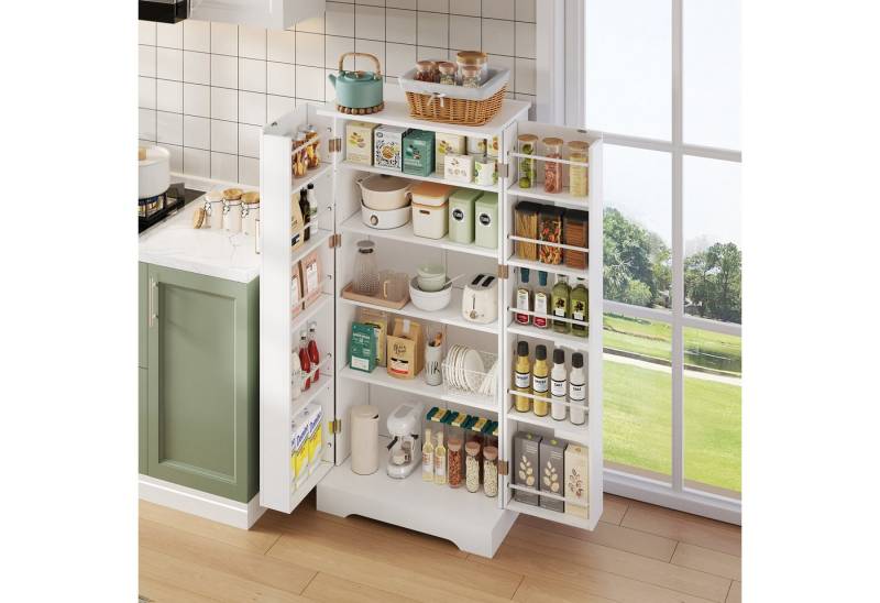HAUSS SPOLE Highboard Küchenschrank mit LED-Sensorleuchte,Wohnzimmerschrank Vorratsschrank (1 St) von HAUSS SPOLE