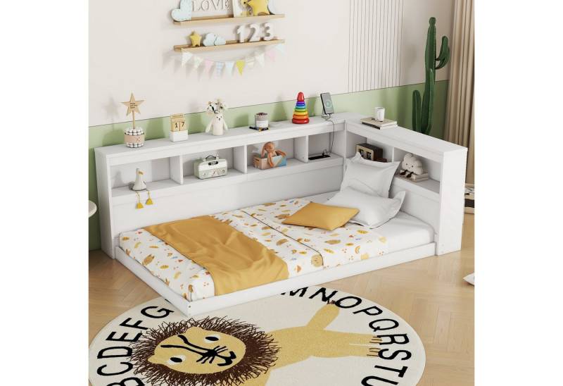 HAUSS SPOLE Kinderbett 90x200 mit matratze Tagesbett mit Steckdose und 2 USB-Anschlüssen von HAUSS SPOLE