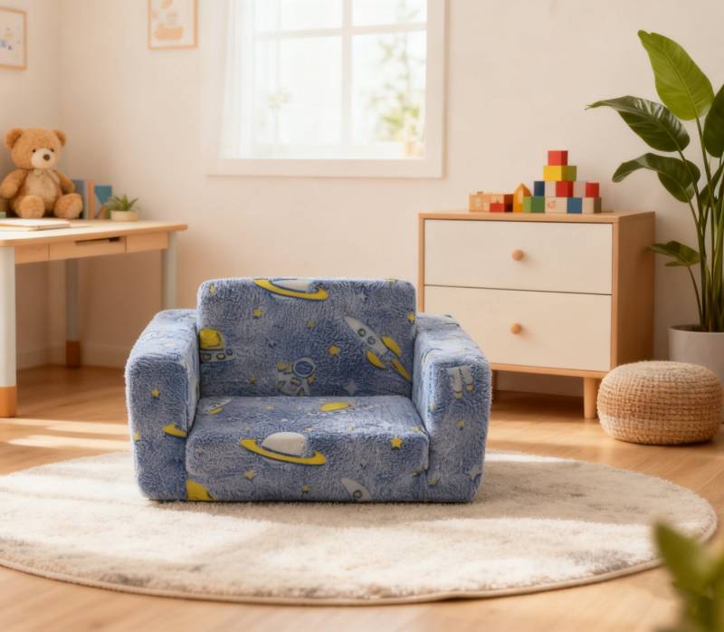 HAUSS SPOLE Kindersofa Kindercouch mit Tragegriff und Seiten Taschen,Kinder-Schaumstuhl HAUSS SPOLE Kindersofa Kindercouch mit Tragegriff und Seiten Taschen,Kinder-Schaumstuhl von HAUSS SPOLE