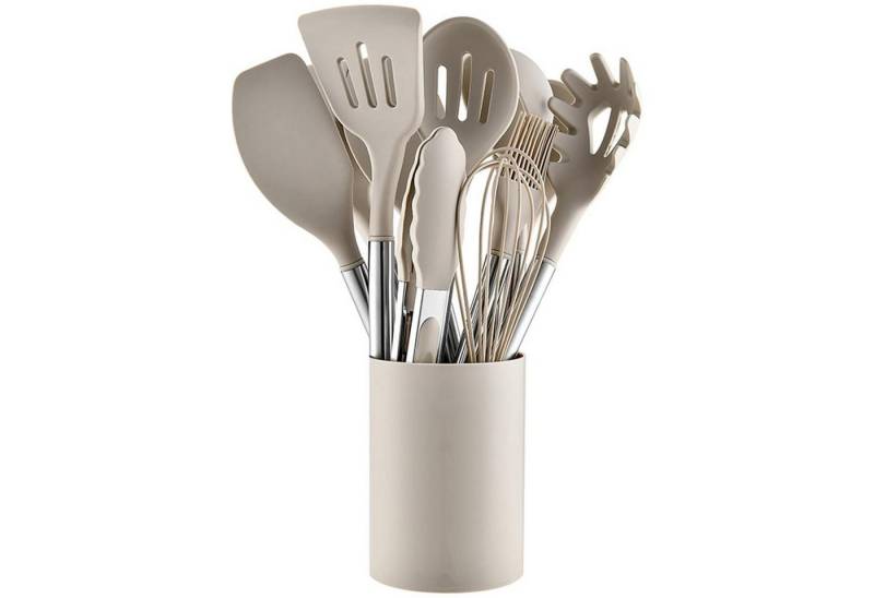 HAUSS SPOLE Kochbesteck-Set 12er Kochbesteck-set Silikon Küchenutensilien Küchenhelfer-set (Kochset Antihaft Hitzebeständig mit Utensilienhalter und Aufhängeloch, 12-tlg., Silikon, Kochbesteck, Kochutensilien), Spülmaschinengeeignet für Kochen Braten Schöpfen Mischen und Backen HAUSS SPOLE Kochbesteck-Set 12er Kochbesteck-set Silikon Küchenutensilien Küchenhelfer-set (Kochset Antihaft Hitzebeständig mit Utensilienhalter und Aufhängeloch, 12-tlg., Silikon, Kochbesteck, Kochutensilien), Spülmaschinengeeignet für Kochen Braten Schöpfen Mischen und Backen von HAUSS SPOLE