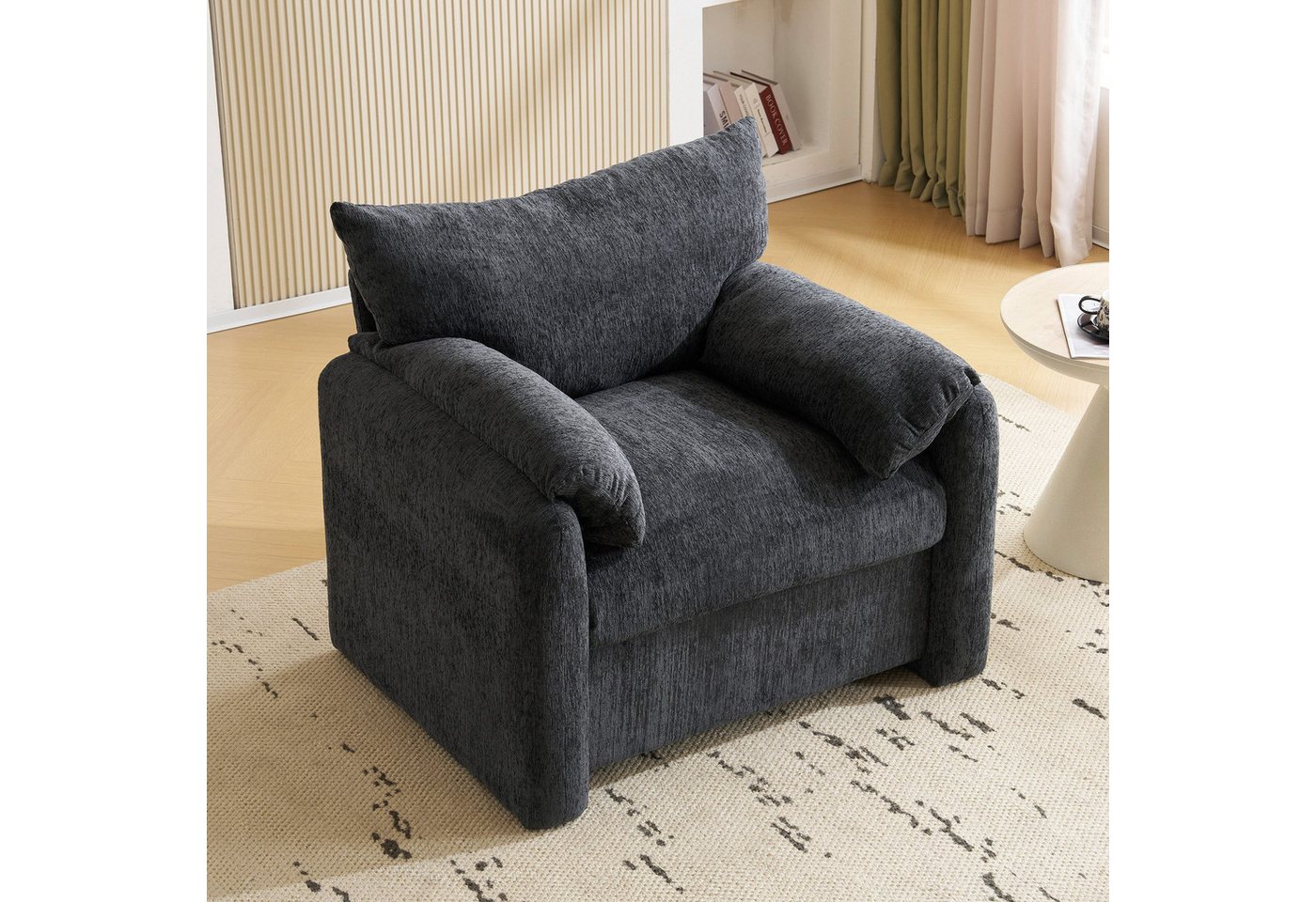 HAUSS SPOLE Loungesofa Relaxsessel Einzelsofa mit Extra breite Armlehnen, Dickes Kissen, für Schlafzimmer, Wohnzimmer, Büro HAUSS SPOLE Loungesofa Relaxsessel Einzelsofa mit Extra breite Armlehnen, Dickes Kissen, für Schlafzimmer, Wohnzimmer, Büro von HAUSS SPOLE