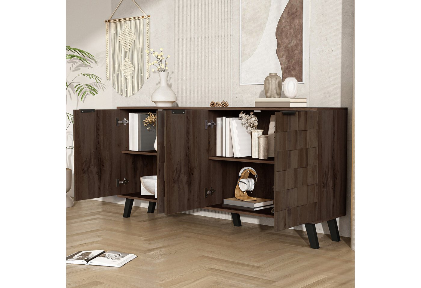 HAUSS SPOLE Lowboard Sideboard Anrichte Wohnzimmerschrank für Wohn/Schlaf und Esszimmer HAUSS SPOLE Lowboard Sideboard Anrichte Wohnzimmerschrank für Wohn/Schlaf und Esszimmer von HAUSS SPOLE