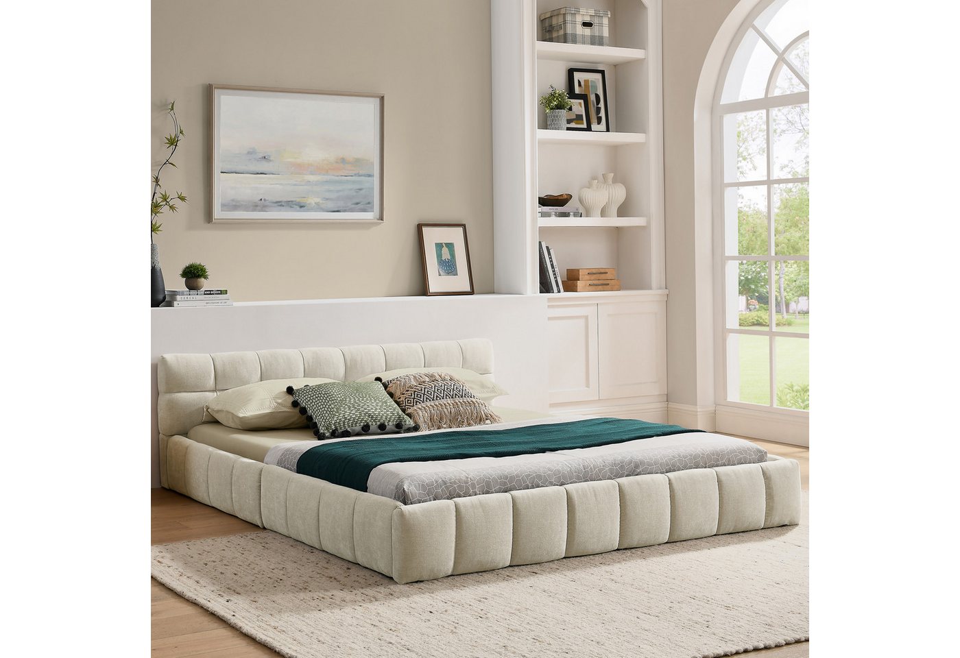 HAUSS SPOLE Polsterbett 140×200 Jugendbett Kinderbett ohne Matratze Bettgestell von HAUSS SPOLE