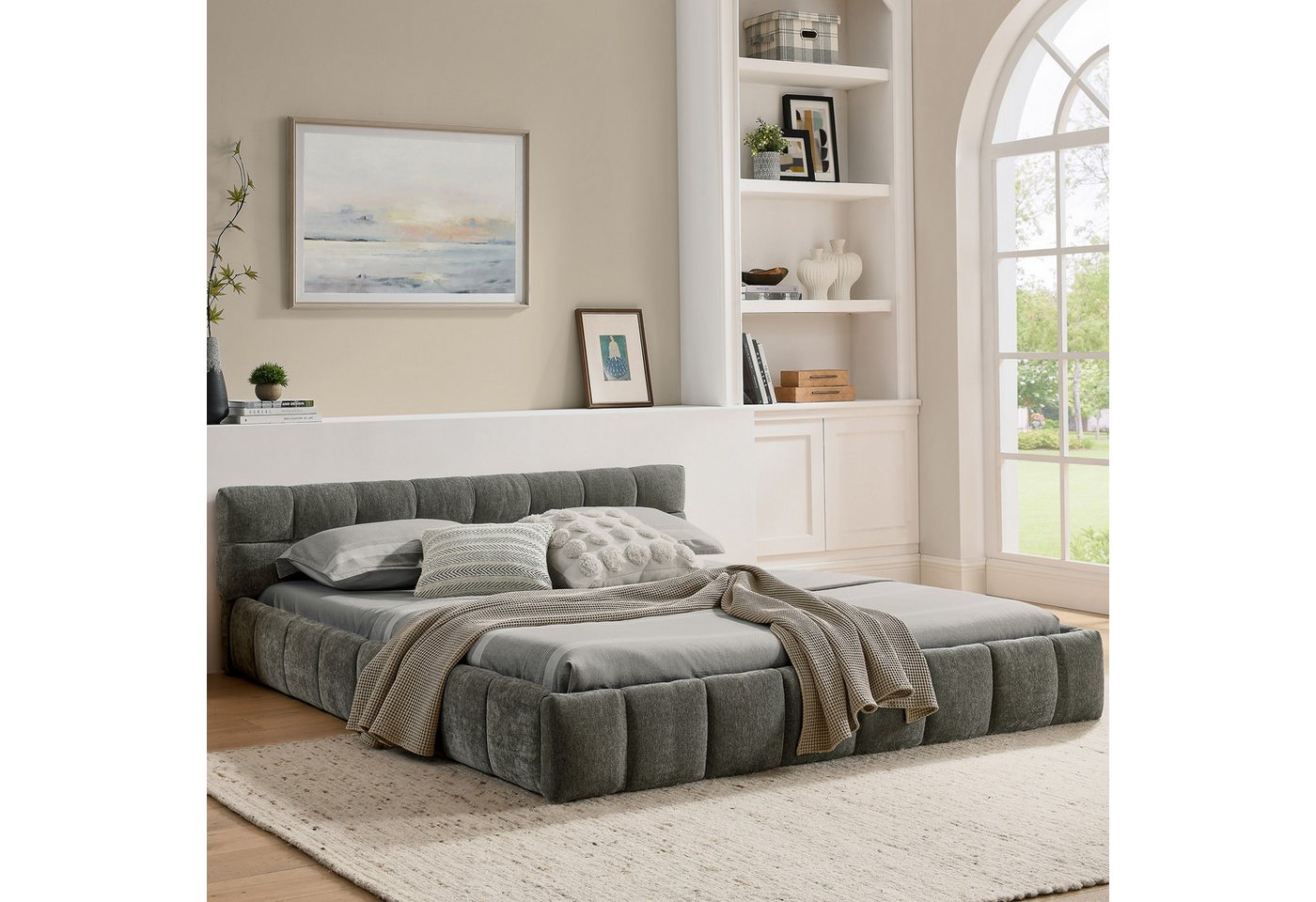 HAUSS SPOLE Polsterbett 140×200 Jugendbett Kinderbett ohne Matratze Bettgestell von HAUSS SPOLE