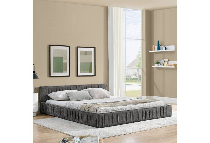 HAUSS SPOLE Polsterbett 140×200 Jugendbett Kinderbett ohne Matratze Stabiler Eisenrahmen von HAUSS SPOLE