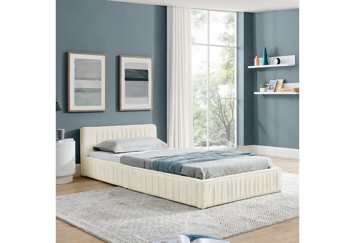 HAUSS SPOLE Polsterbett 90×200 Jugendbett Kinderbett ohne Matratze Stabiler Eisenrahmen HAUSS SPOLE Polsterbett 90×200 Jugendbett Kinderbett ohne Matratze Stabiler Eisenrahmen von HAUSS SPOLE