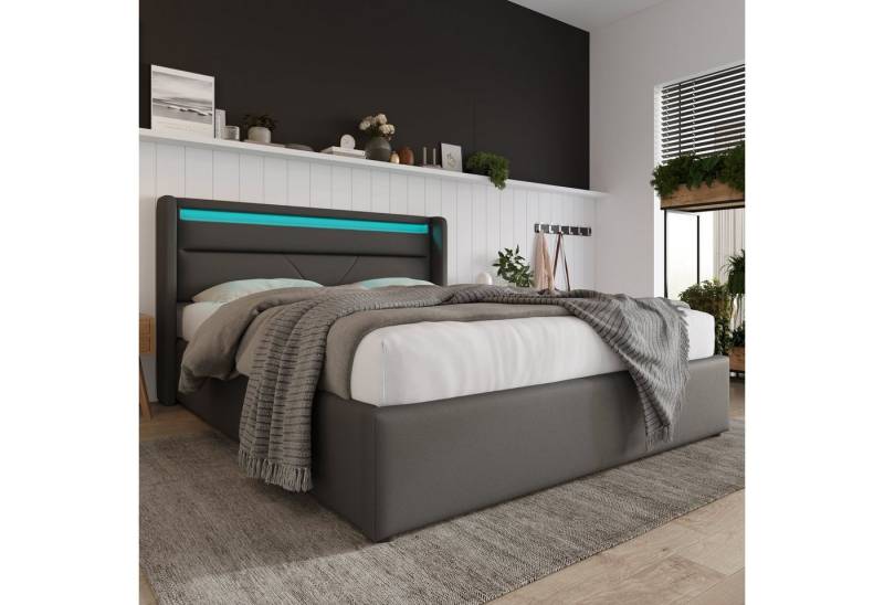 HAUSS SPOLE Polsterbett Polsterbett hydraulisches Doppelbett Funktionsbett Bettrahmen, Platz sparen HAUSS SPOLE Polsterbett Polsterbett hydraulisches Doppelbett Funktionsbett Bettrahmen, Platz sparen von HAUSS SPOLE