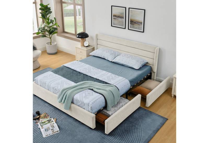 HAUSS SPOLE Polsterbett mit Stauraum 140×200 Jugendbett Kinderbett ohne Matratze Bettgestell HAUSS SPOLE Polsterbett mit Stauraum 140×200 Jugendbett Kinderbett ohne Matratze Bettgestell von HAUSS SPOLE