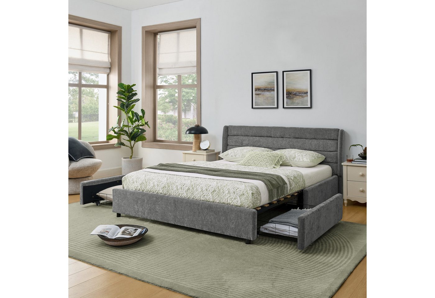 HAUSS SPOLE Polsterbett mit Stauraum 140×200 Jugendbett Kinderbett ohne Matratze Bettgestell HAUSS SPOLE Polsterbett mit Stauraum 140×200 Jugendbett Kinderbett ohne Matratze Bettgestell von HAUSS SPOLE