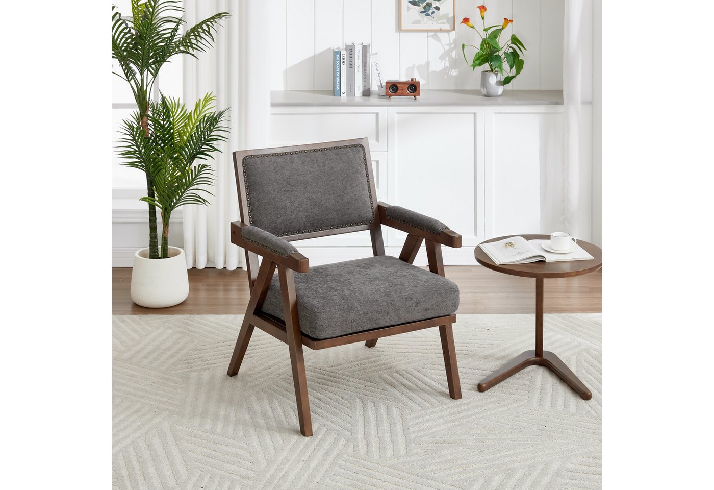 HAUSS SPOLE Relaxsessel Mid-century Loungesessel Sofasessel für Wohnzimmer,Schlafzimmer von HAUSS SPOLE