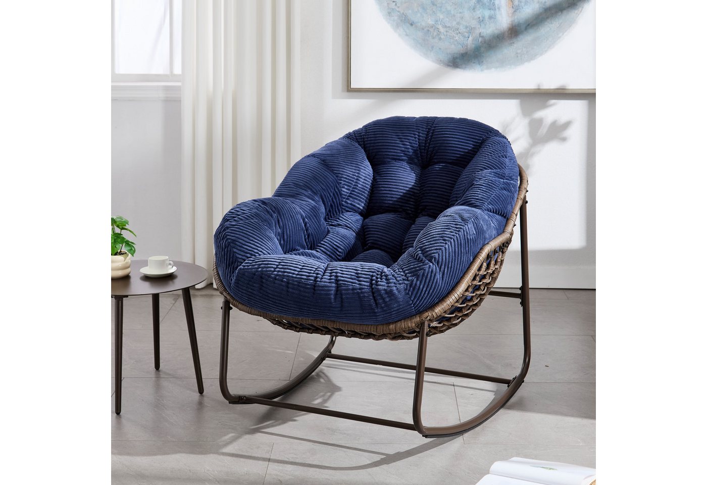 HAUSS SPOLE Schaukelstuhl Outdoor Rattan Schaukelsessel Sitzschaukel für Wohnzimmer, Garten HAUSS SPOLE Schaukelstuhl Outdoor Rattan Schaukelsessel Sitzschaukel für Wohnzimmer, Garten von HAUSS SPOLE