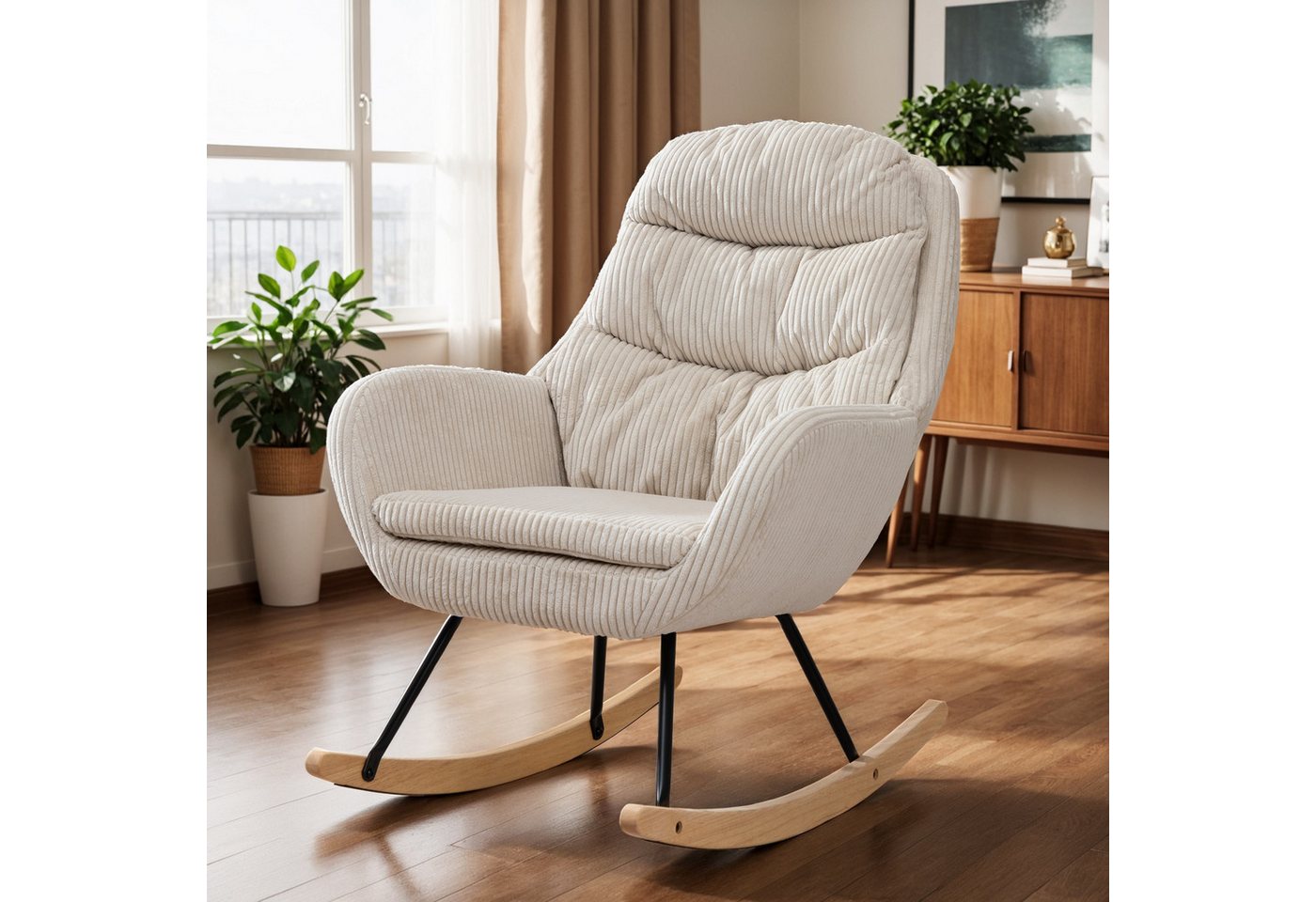 HAUSS SPOLE Schaukelstuhl Relaxsessel Polstersessel mit Taschenfederkern, Cordstoff,Metallrahmen HAUSS SPOLE Schaukelstuhl Relaxsessel Polstersessel mit Taschenfederkern, Cordstoff,Metallrahmen von HAUSS SPOLE