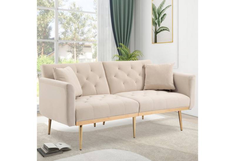 HAUSS SPOLE Schlafsofa 3-Sitzer-Designsofa aus weichem Samt SchlafsofaTagesbett Polsterbett, mit Relaxfunktion HAUSS SPOLE Schlafsofa 3-Sitzer-Designsofa aus weichem Samt SchlafsofaTagesbett Polsterbett, mit Relaxfunktion von HAUSS SPOLE