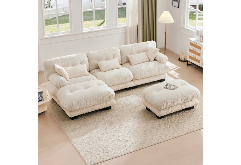 HAUSS SPOLE Schlafsofa 5-Sitzer-Ecksofa Modulares Sofa Polstermöbel mit dicke Polsterung von HAUSS SPOLE