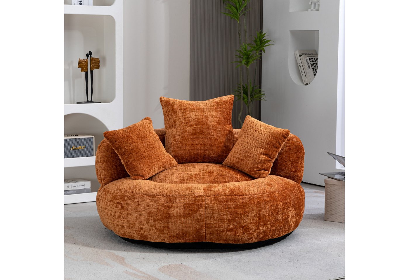 HAUSS SPOLE Schlafsofa Sitzsack Relaxsessel Posterstuhl, Extrabreit Lazy Sofa mit 3 Kissen von HAUSS SPOLE