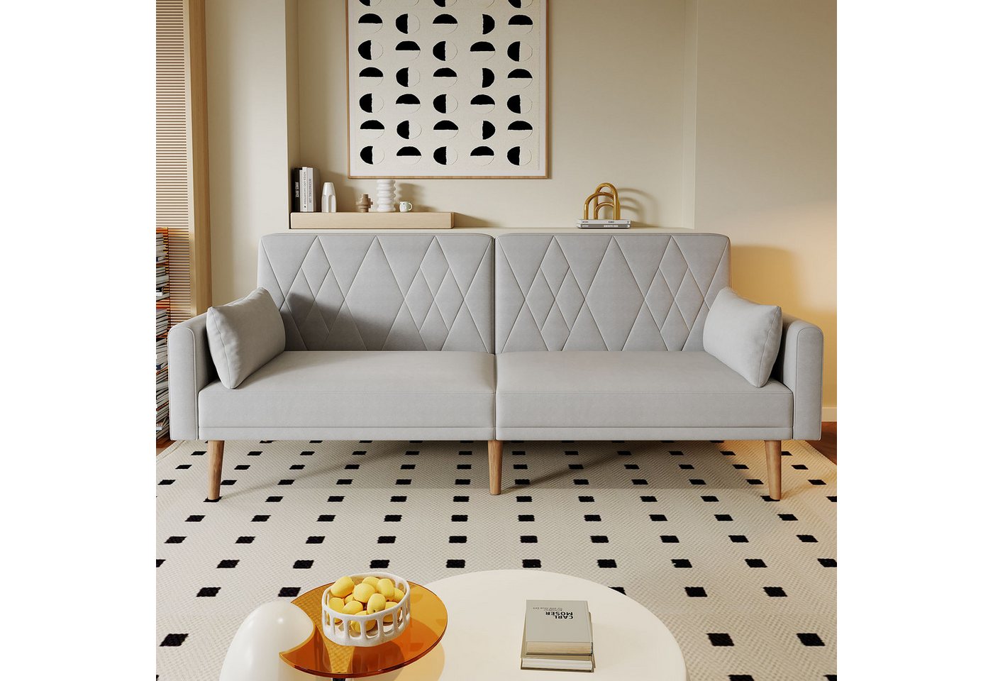 HAUSS SPOLE Schlafsofa Zweisitzer-Sofa mit Schlaffunktion Kleines couch für Wohnzimmer HAUSS SPOLE Schlafsofa Zweisitzer-Sofa mit Schlaffunktion Kleines couch für Wohnzimmer von HAUSS SPOLE